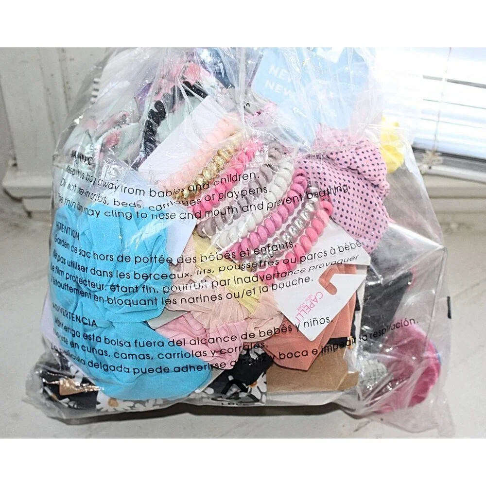 NEW - 30 Pcs Bundle - Scrunchies, Headbands, Eye Mask, Mask Gift Set - GOOD DEAL